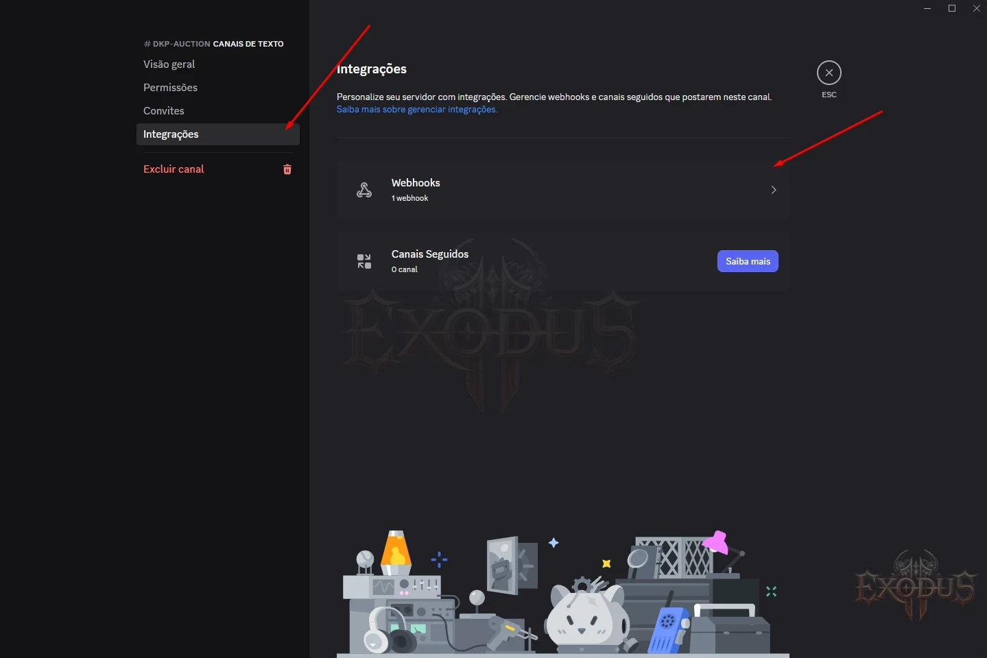 Channel settings