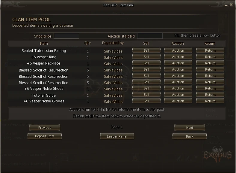 Item Pool