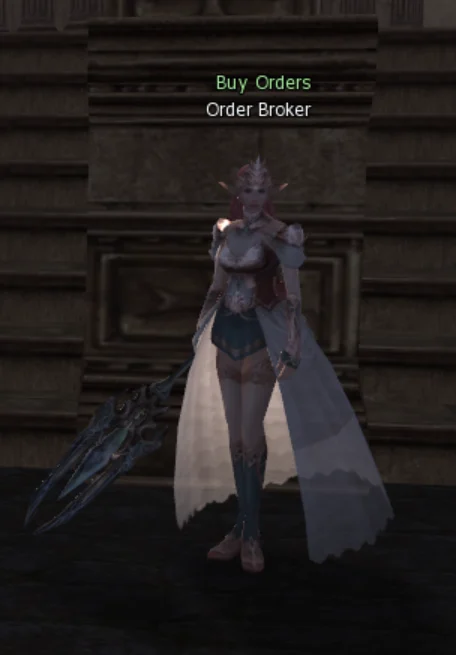 The Order Broker NPC, titled Buy Orders